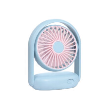 180 Foldable Stand Fan, Quiet Mini Personal Fan, Portable Clip-on Fan for Home Office, Battery Operated Desk Fan, Rechargeable USB Fan in Vibrant