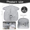 Potty Training Car Seat Protector 2Pack, 15x16, Foldable, Absorbent, Leakproof, NonSlip, Machine Washable, Light Grey 3