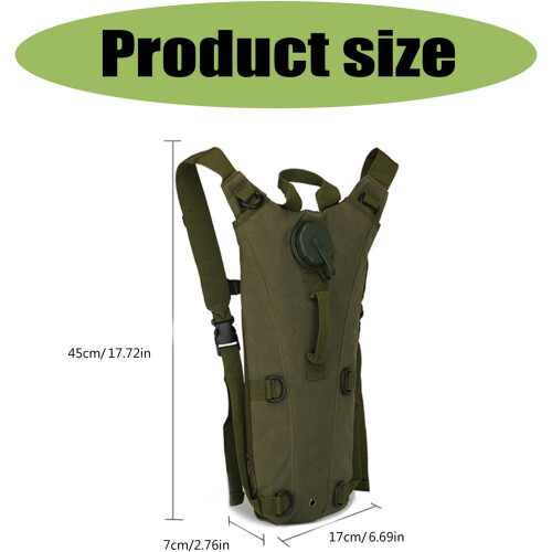 Backpack Packable Hydration Pack Water Bladder Bag For Running Cycling Camping Travel 2