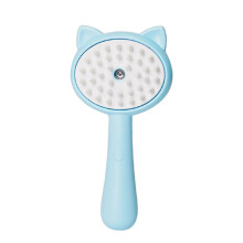 Pet and faux fur grooming comb for cats, removes loose hair, massage comb, rechargeable blue Ref: 8236