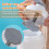 Small Manual Ice Crusher HandCranked Mini Ice Grinder for Kitchen Gadgets, Compact Size, Manual Operation 5