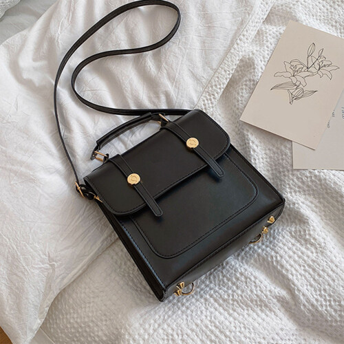 Τσάντα χιαστί με διπλό χώρο, τσάντα satchel με φερμουάρ και ρυθμιζόμενο και 1
