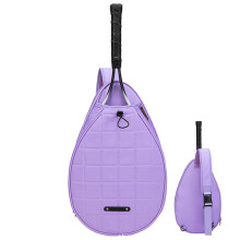 Tennis Racket Backpack Protective Oxford Cloth Elastic Cord Large Purple Single Shoulder Badminton Racket Compatible