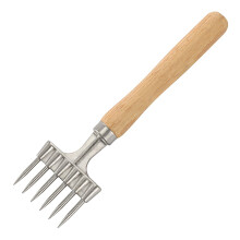 Ice Pick With Wooden Handle 9 Inch By 2.4 Inch 6Fork Stainless Steel Ice Crusher For Home Bar