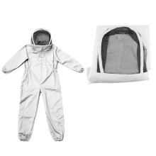 Protective Beekeeping Suit Ventilated, Breathable CottonBlend Hooded Beekeeping Clothing, Size L, For Professional Men