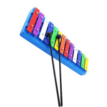 13 tones, blue base, aluminum plate, glockenspiel, xylophone, practical percussion instrument, glockenspiel, percussion instrument
