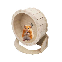 Hamster wheel, quiet running saucer, natural habitat simulation toy
