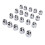 33mm Chrome Lug Nut Covers 20Pcs | Secure Flanged Caps for Trucks & Trailers 1