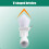 Heavy Duty Corner Dust Remover Flexible Bristles Design-White 6
