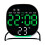 Digital Alarm Clock for Bedroom Desk Clock-Square green light 1
