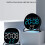 Digital Alarm Clock for Bedroom Desk Clock-Square green light 7