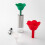 Dishwasher Safe Silicone Funnel 3 Floral Designs Drip Proof 4
