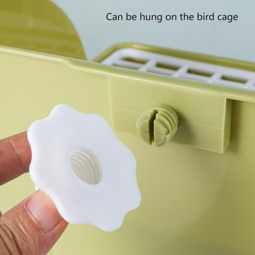 Automatic Bird Bath with Circulating Water and Adjustable Flow USB Parrot Shower Box 1