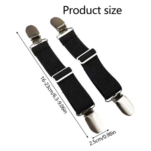 Elastic Shoe Strap For Slide Sandals AntiSlip Mules Shoes-Black 1