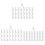 25 Divisions Aluminum Drain Leveling Backs-Bottom length 3.5cm 4