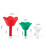 Dishwasher Safe Silicone Funnel 3 Floral Designs Drip Proof 3