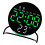 LED Digital Alarm Clock with 3 Brightness-Circular green light 1