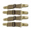 Quick Install Flexible Plastic Clip Fasteners Band With-Khaki 1