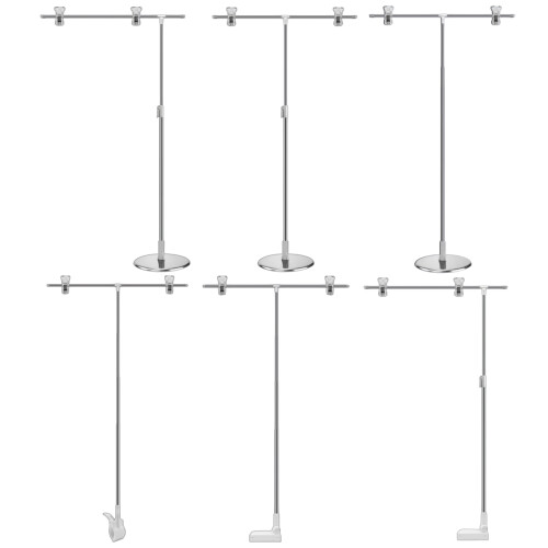 Adjustable Metal Banners Holder Advertising-L shaped desktop 1