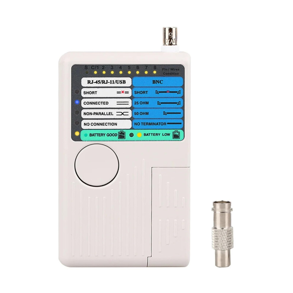 Professional Multi Function 4 In 1 Network Cable Tester Rj45 Rj11 Usb Bnc Lan Cable Cat5 Cat6 Wire Tester 9189345980664