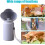 Portable Water Bottle for Dogs, Foldable Water Cup Container Gray B 3