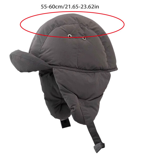 Polyester Fiber Warm Hat With Ear Flap Windproof For-Rose Red 2