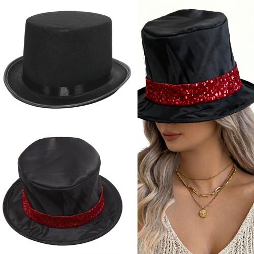 Chapeau de magicien classique de taille adulte, accessoire de-UN 2