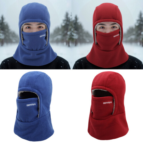 Bequemer Gesichtsmaskenhut, winddichter Gesichtsschutzhut-Kaffee 1