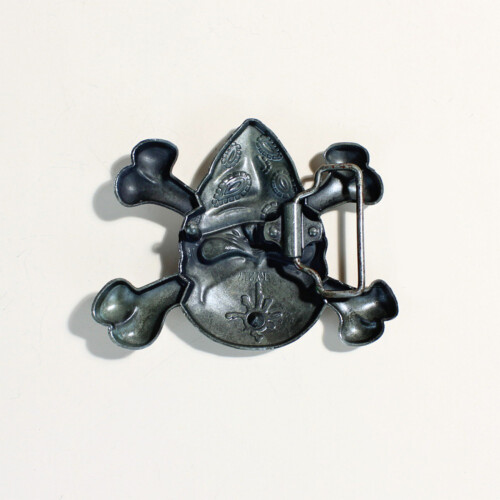 Multipurpose Punk Skull Buckle Metal Texture Comfortable-Silver 2
