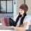 Classical Brimless Hat with Crochet Flower Pattern-pink 2
