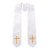Double Sided Clergy Stole with Embroidery Crossed Pattern-White 1