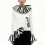 Gothic Layered Masquerades Collar-Schwarz-Weiß-Streifen 7