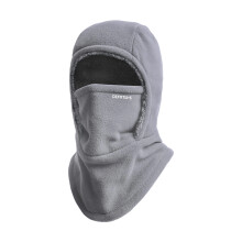 Warme Unisex-Mütze, Ushanka, dicker Nackenwärmer zum-Grau