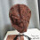 Classical Brimless Hat with Crochet Flower Pattern-pink 4