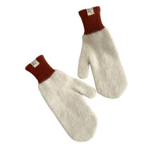 Warm Warm Gloves for Girl Women Glove Stylish Gloves Full-Beige