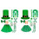 Chapeau Panama vert, couvre-chef décoratif lutin vert,-UN 2