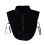 Soft Detachable Spread Lapel Collar Decorative Neckpiece-Black 1
