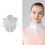 Soft Detachable Spread Lapel Collar Decorative Neckpiece-Black 3