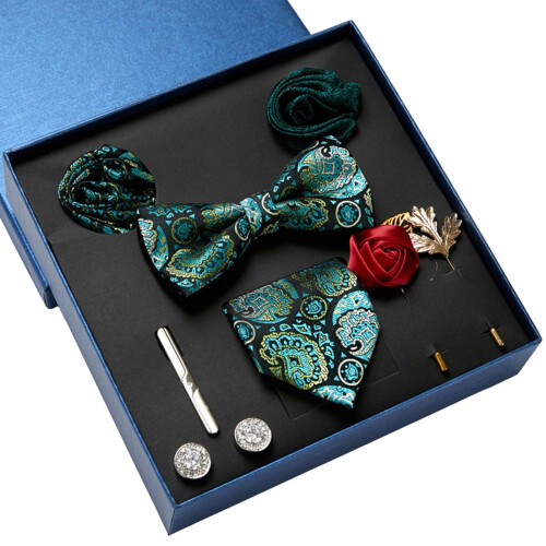 Pack van 9 formele kleding stropdas geschenkdoos set voor-LB185