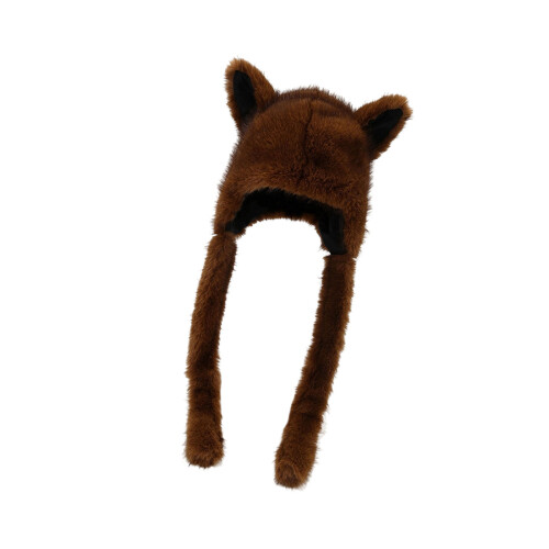 Chapeau d'oreille de protection offrant de la-Marron foncé