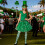 Chapeau Panama vert, couvre-chef décoratif lutin vert,-UN 3