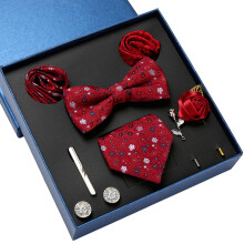 Set of 9 Men's Accessories Gift Box Set with Tie Bowtie-LB180