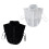 Soft Detachable Spread Lapel Collar Decorative Neckpiece-Black 2