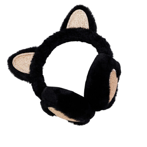 Compact Ear Warmers Winter Essential Warm Ear Covers-Black