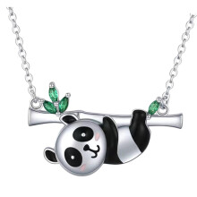 Panda Necklace for Women, Unique Panda Pendant, Metal Chain for Daily Use, for Year, Christmas, Valentine's Day, Mother's Day