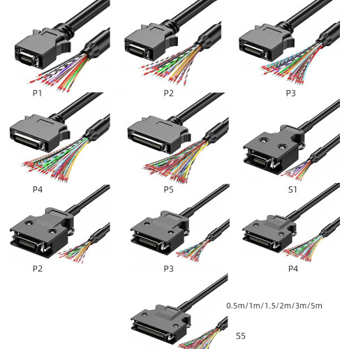 SCSI Cable CN36P 5m with PushUp Screw Lock, MultiInterface CN14P CN20P CN26P CN50P for Secure Data Transfer 2