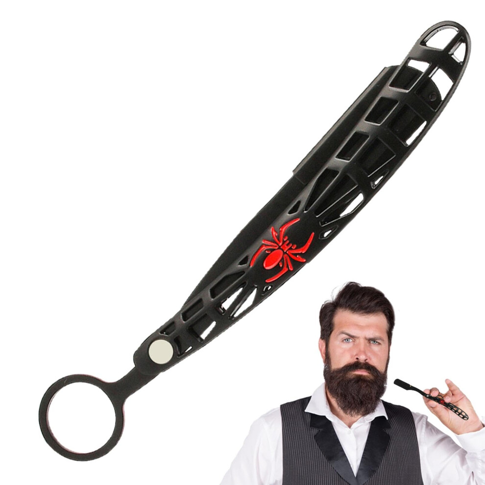 Red Barber Razor Holder, Folding Razor Stand Spider Foldable Shaving Stand, Portable Shaving Stand, Manual Razor Holder For Men