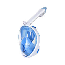 Full Face Snorkel Mask For Adults Blue L Anti Fog Goggles Underwater Scuba Diving Equipment