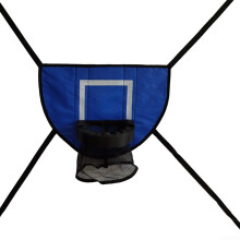 Jump Bed Basketball Setup Blue Mini Ball And Pump Included, Indoor Bed Basketball Game For Family