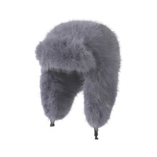 Warm and Stylish Ear Protection Cap Winter-slate. gray.